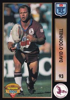 1994 Dynamic Rugby League Series 1 #93 David O'Donnell Front